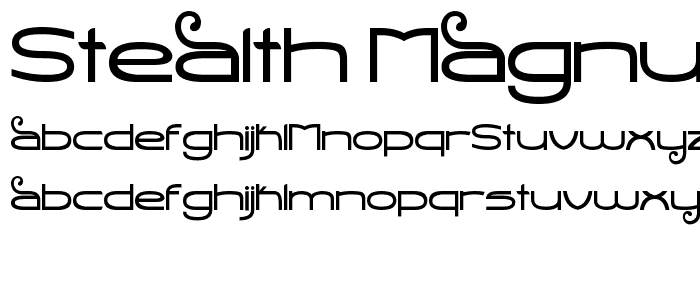 Stealth Magnum font